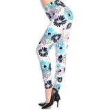 Fashion Women Hot Leggings Floral Print Fitness Leggins Sexy Legging High Waist Workout Leggin Elastic Pants Drop