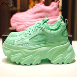 Dad Shoes Women Sneakers Women's Casual Shoes Fashion Thick Sole Sneakers Woman Lace Up Sport