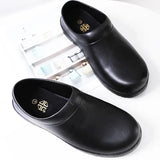 o'clock Quality Couple Chef Shoes Slip-on Waterproof Comfortable Shoes For Men Light Anti-skid Casual Flats Unisex