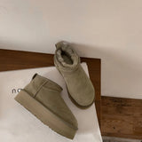 Fur One Thick Snow Boots Winter 2024 New Women's Warm Women's Boots Women's Velvet Short Boots Cotton