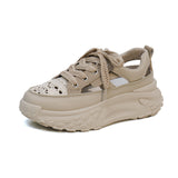 Breakj Shoes Female 2025 Summer New Ins Wind Korean Version Student Shoes Thick Platform Heighten Casual Sports Shoes Female
