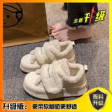Breakj And Winter New Snow Boots Female Niche Design Velcro Warm Not Stuffy Feet Dopamine High Appearance Level Hot