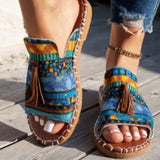Breakj Flat-Bottomed Slippers Women's New Esophai Beach Women's Shoes In The Summer Of 2025 43-Yard