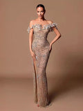 New Fashion Shoulder-Sclidless Evening Dress Summer Dress