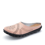 Breakj Summer Cowhaired Half-Slippers Women Fashion Wear Net Red Flat Bottom Without A Back-And-Out Woman Cool