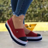 New Style Thick-Soled Medium-Heeled Loafers Women's Large-Size Shallow Mouth Low-Side Straw Woven Hemp Rope Sneakers Single