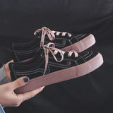 New Women Sneaker Fashion Breathble Vulcanized Shoes Platform Lace Up Casual White Shoes Tenis Feminino Zapatillas