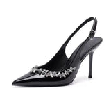 Breakj Bag Head Sandals 2025 Summer New Wear Bag Head After The Empty Water Drill Beautiful Heel High Heels