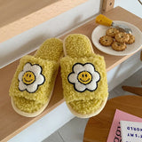 Women Slipper Couple Men Shoe Fluffy Soft Warm Slip On House Slippers Antiskid Antislip Cozy Short Plush for