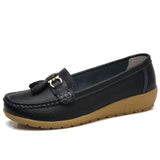 New Arrival Shoes Woman Genuine Leather Women Flats Slip On Women's Female Moccasins