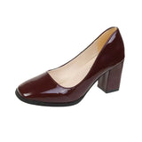 Breakj Casual Women's Shoes 2025 Spring New Fashion Square Head High Heel 4243 Large Women's