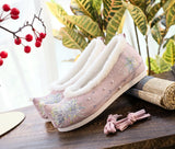 Breakj Shoes Hanfu Shoes Ancient Style Warped Head Shoe Shoe Embroidered Cloth Shoes Women's Singles Shoes Stage Dance