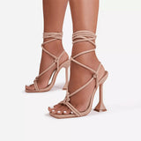 Summer New Women Sandals Sexy High Heel Shoes Woman Gladiator Clip Toe Bandage Buckle Strap Ladies Fashion Stiletto