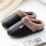 Home Slippers Women Men Winter Fur Plush Keep Warm Flat House Indoor Shoes Woman Soft Comfort Cotton Female