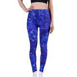 Leggings Women's Space Dark Blue Leggins Print Pants High Quality Fitness Trousers Mujer Hot Gym Stretch