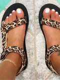 Women Sandals Multicolor New Summer Shoes Woman Leopard Print Open Toe Shoes Fashion Casual Sandals Female Zapatos De
