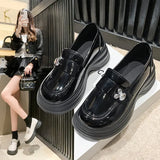 Loafer Women's Fall 2023 New British Vintage Leather Shoes With Single Shoe Casual Women's
