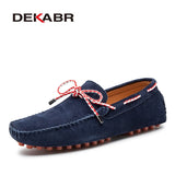 Size 38~47 Genuine Leather Loafers Hot Sale Driving Shoes Fashion Casual Shoes Original Design Summer Flats Moccasins