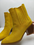 Breakj Frosted Ankle Boots Women Thin Thin Boots 2024 New Autumn And Winter Thick Heel Single Boots Retro Pointed Western