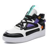 New Style Guochao Color High Upper Shoes Korean Version Fashion Small White Shoes Men's Muffin Youth Sports Shoes