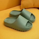 Men and Women Slippers Non-slip Beach Slides Bathroom Eva Shoes Thicken Solid Color Home Indoor Shoes Shower