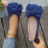 Lightweight Soft Bean Bean Shoes Women's New Spring And Autumn New Bows Comfortable And Anti-Slip Women Single