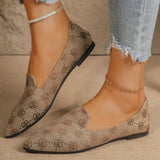 And Autumn 2025 New Large-Size Flat-Bottomed Flat-Soled Single Shoe One-Legged Casual Shallow Bean