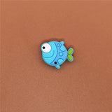 Sale 1pc Animals PVC Shoe Charms Shoe Buckle Accessories Cute Pug Face Shoe Decoration for croc jibz Kid's Party