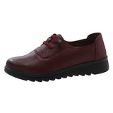 Breakj Women's Shoes Are Not Tied With Leather Shoes Women Low-Top Soft Soles To Work Middle-Age Mother Shoes Soft-Soled Shoes Comfortable
