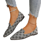 And Autumn 2025 New Large-Size Flat-Bottomed Flat-Soled Single Shoe One-Legged Casual Shallow Bean