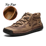 Men's Fashion Casual Shoes Flat Martin Boots Leather Shoes Outdoor Shoes Plus Size