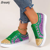 Women Lace Up Sneakers Glitter Autumn Flat Vulcanized Ladies Bling Casual Female Fashion Platform Fashion Flat