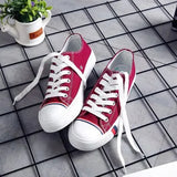 Summer Fashion Women Casual Shoes Lace-Up Comfortable Flat Casual Shoes slipony Woman Footwear Leisure Women Canvas