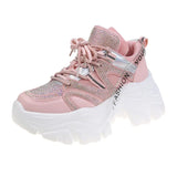 Purple Sneakers Woman Shoes 2021 Fashion Breathable Designer Chunky Sneakers Women Casual Platforms Women's Vulcanized