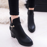 boots women's shoes spring and autumn shoes women 2021new high-heeled boots fashion wild thick