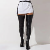 Breakj 2023 New Autumn/Winter Adhesives Women's Black Round Head High Over Knee