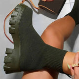 Women Sneakers Socks Sports Shoes For Women Platform Zapatillas Mujer Heels Autumn Winter Sneakers Women Casual Shoes