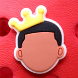 Charms Accessories Custom Cartoon Cute PVC Shoe Croc Buttons Sandals Charms Black Lives Dope Father Portrait Free