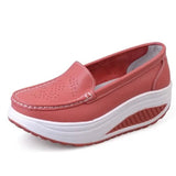Shoes Loafers For Women 2021 Wedges Sneakers Floral Single Woman White Shoes Platform Breathable Female Vulcanized