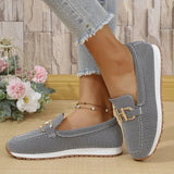 Breakj Single-Shoe Women's 2025 New Four-Season Sneakers Shallow-Mouthed Fashion Ladies Single Shoes 43