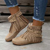 Breakj New Women's Autumn And Winter Martin Boots Large Belt Buckle Su Plain Bottom Short