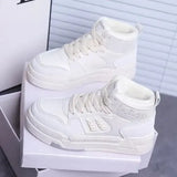 Womens Trainers Sneakers Mesh Platform Woman-shoes Running Breathable 2023 Casual Thick Sole Roses Fashion Spring Solid