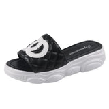 Breakj Red Slippers Female Wear Summer Fashion Versatile With Thick Bottom Small Fragrant Wind Summer Slippers 21