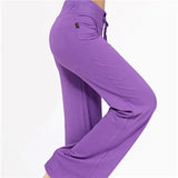 Wide Leg Trousers Women Harem Pants Mid Waist Flowy Casual Summer Cotton Long Loose Female Sexy