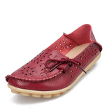 Leather Women Flat Shoes Ballet Trainer Leisure Shoes Woman Flower Sneakers For Women 2021 Candy Color Nurse
