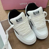 Breakj Drag Design Lightning Bread Shoes Men And Women Fashion Shoes Autumn And Winter 2024 New Fashion Versatile Couples Retro Board Shoes