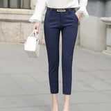 Pants Women Trousers 2019 Autumn New Ankle-length Pantalon Femme High Waist Slim Stretchy Pantalones Mujer Woman