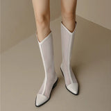 Breakj New Spring And Summer Long Boots And Net Boots Empty Cool Boots Summer Breathable Mesh Yarn Long