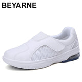 Women Comfortable Woman Casual Flat Shoes Lightweight Breathable Pregnant Woman Nurse Shoes White Sneakers