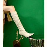 Breakj Wind Blowing Street High Value Long Boots 2025 Net Red New Warm Leg Long French Anti-Slip Fashion